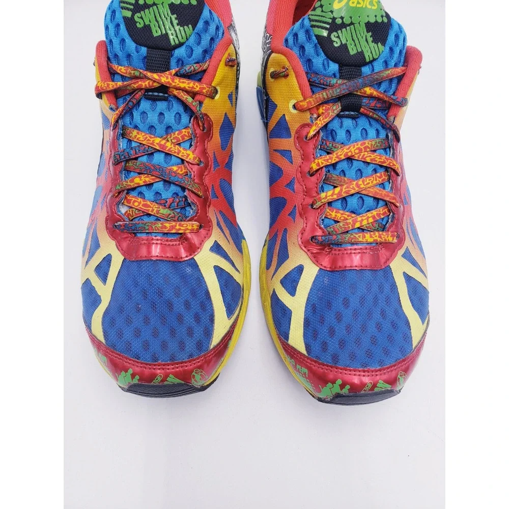 ASICS Gel Noosa Tri 9 Running Shoes Blue Royal White Red Mens 11 T408N